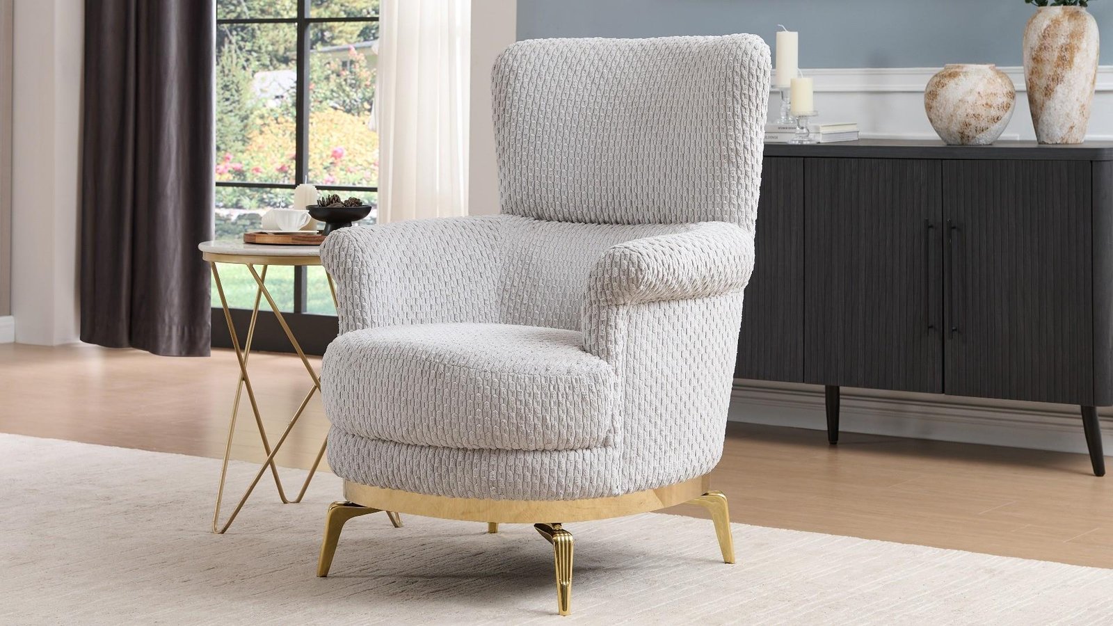 Second image of ZOE 2 PC Living Room Sets IN GRAY