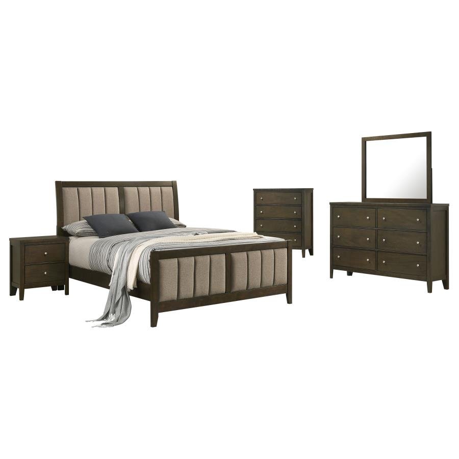 Second image of WILKES 5-PIECE QUEEN BEDROOM SET DARK COCOA